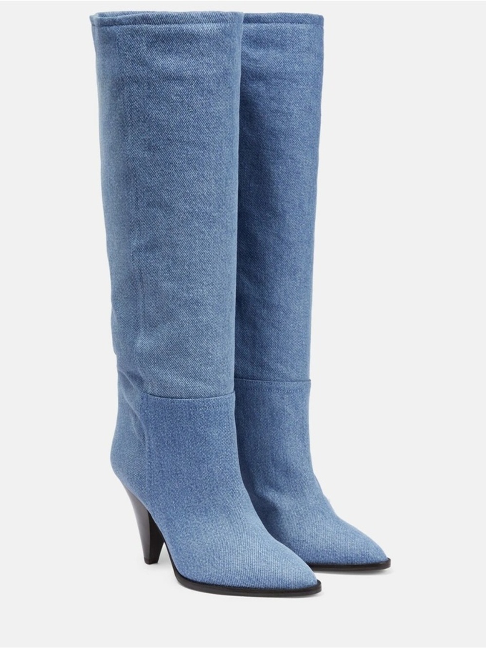 Isabel Marant - Ririo denim knee-high boots, 39